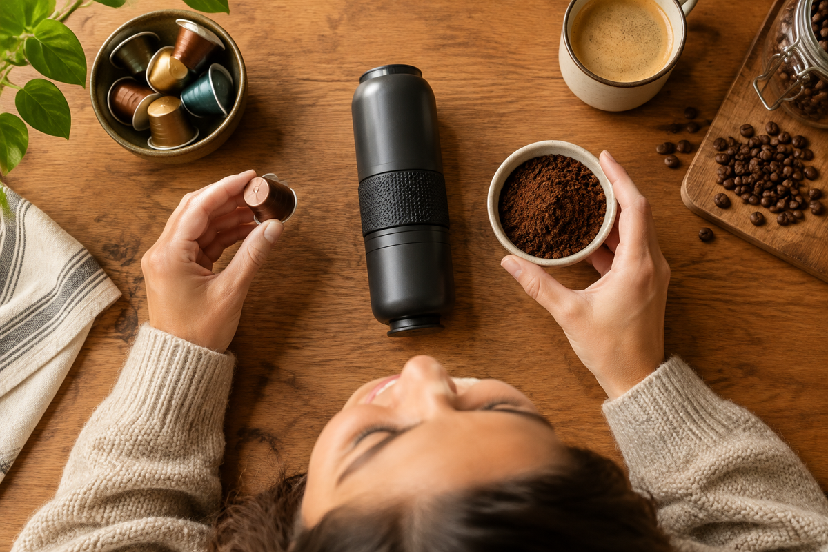 Section 3 — Choix capsule ou café moulu